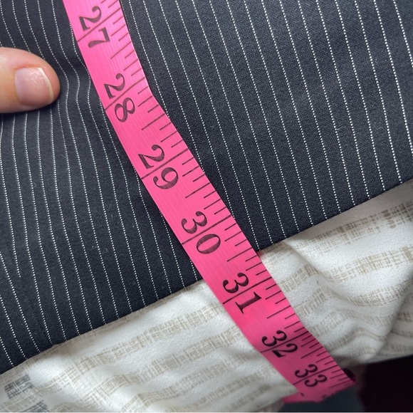 Open Edit Women’s Black White Pinstripe Double-Breasted Blazer Jacket Size M - Picture 10 of 10